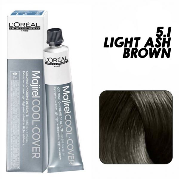 L'oreal Professionnel Paris Majirel Cool Cover - 5.1 (Light Ash Brown) - Niram Global Private Limited
