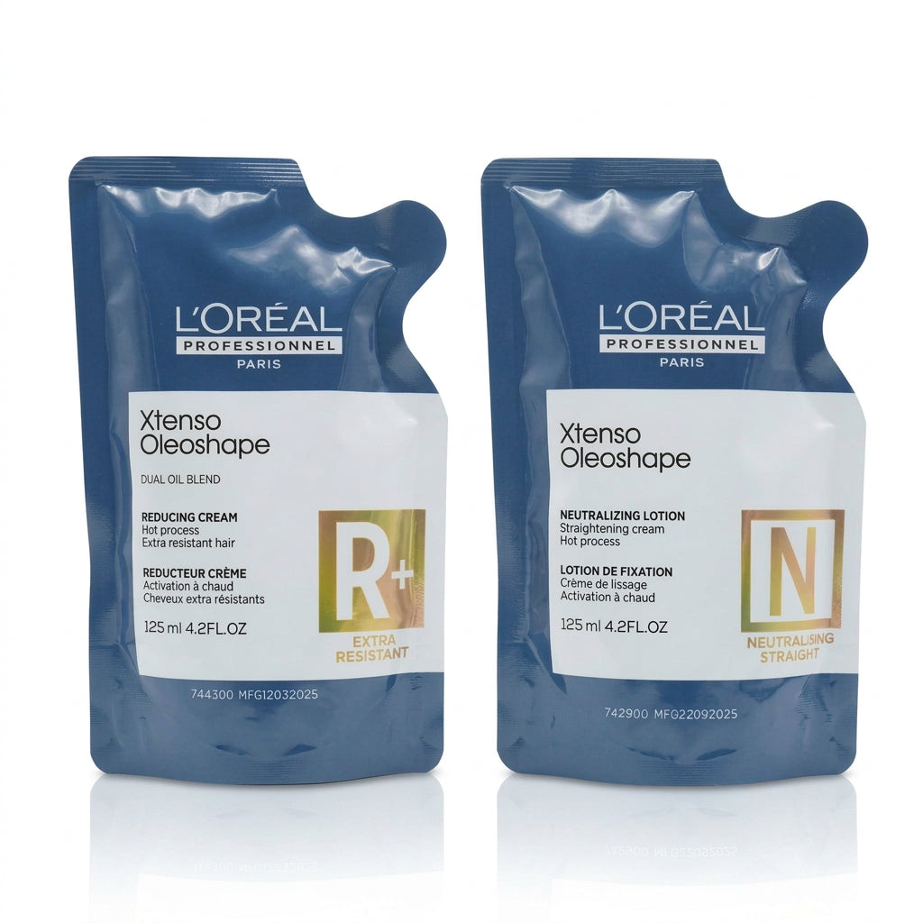L'Oreal Professionnel X-Tenso Oleoshape Smoothing Extra Resistant Hair Straightener (125ml) + Neutralizing Cream (125ml)