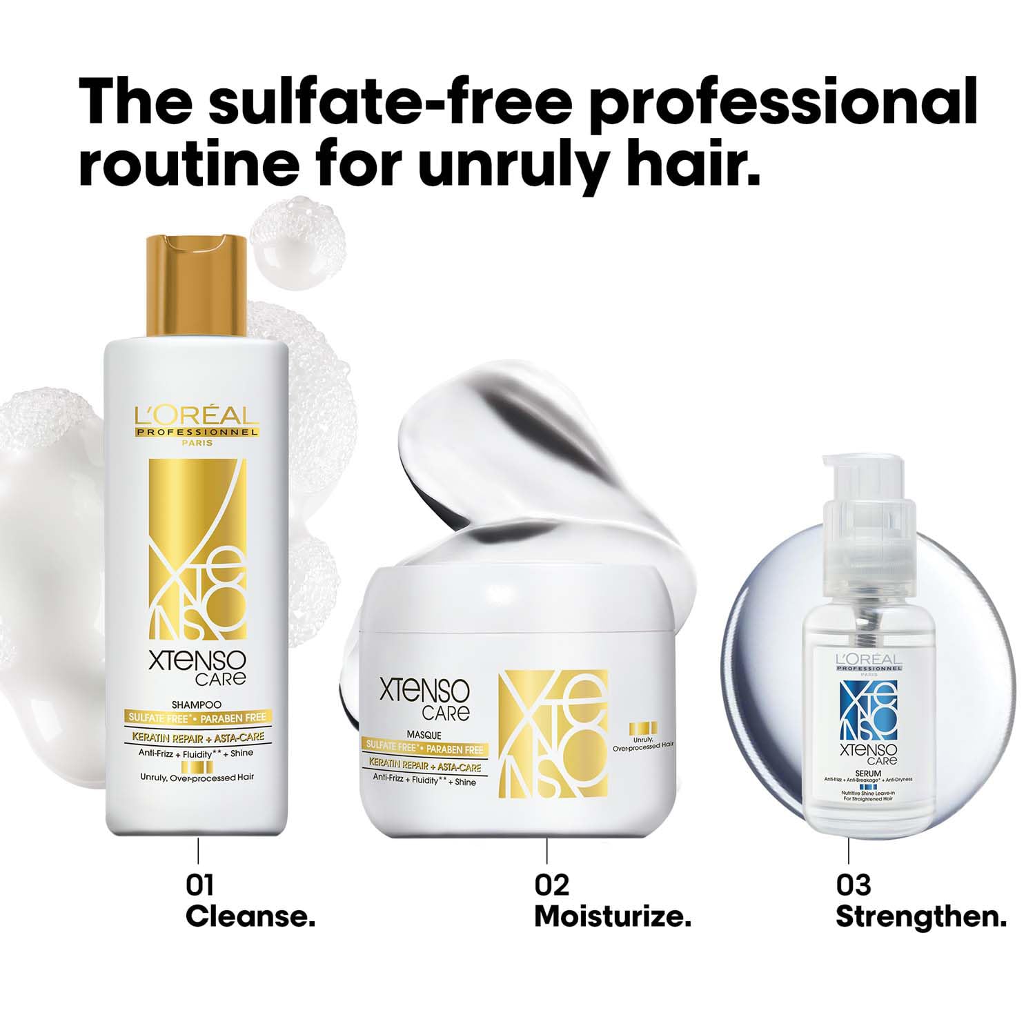 Xtenso Care Sulfate-Free Shampoo for Frizz-Free & Shiny Hair - 250ml Loreal Professional