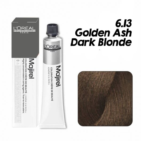 L'oreal Professionnel Paris Majirel - 6.13 (Golden Ash Dark Blonde) - Niram Global Private Limited