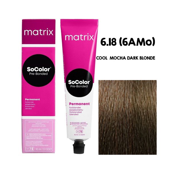 Matrix SOCOLOR 6.18 6AMo (Cool Mocha Dark Blonde) - Niram Global Private Limited