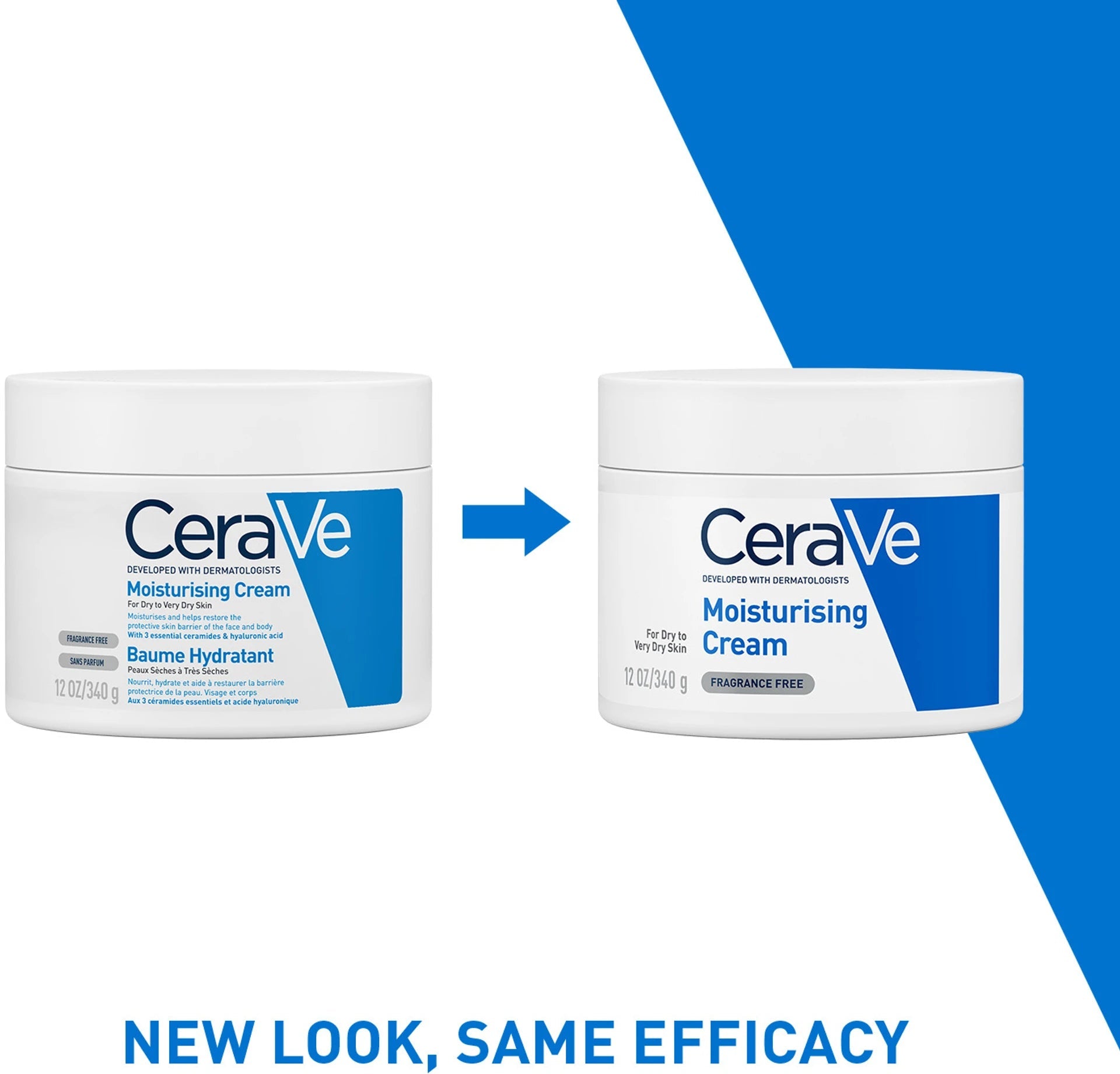 CeraVe Moisturizer For Dry Skin, Barrier Repair Cream with Ceramides, Dermatologist recommended – 340 gm CeraVe