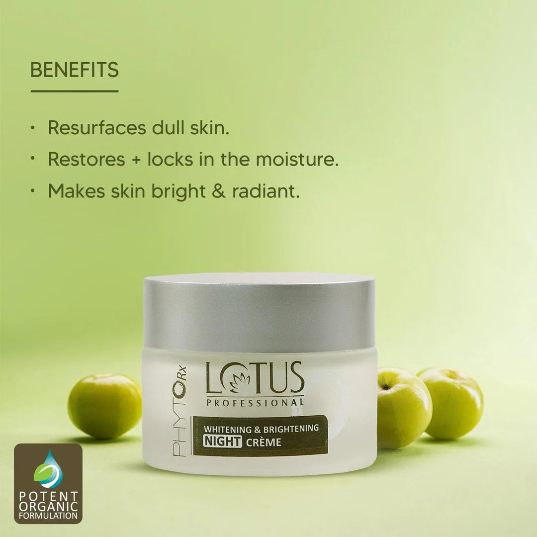 Lotus Professional Phyto-Rx Whitening & Brightening Night Creme (50gm) Lotus Professional