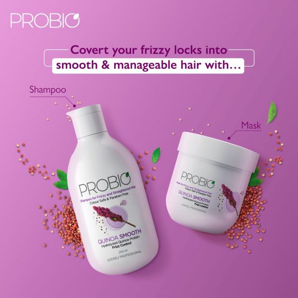 Godrej Professional Probio Quinoa Smooth Shampoo (250ml) - Niram Global Private Limited