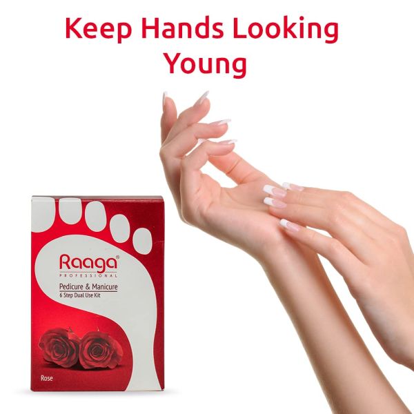 Raaga PROFESSIONAL Manicure & Pedicure | Rose | 6 Step Single Use Kit
Raaga PROFESSIONAL Manicure & Pedicure | Rose | 6 Step Single Use Kit (189 g, Set of 18)
