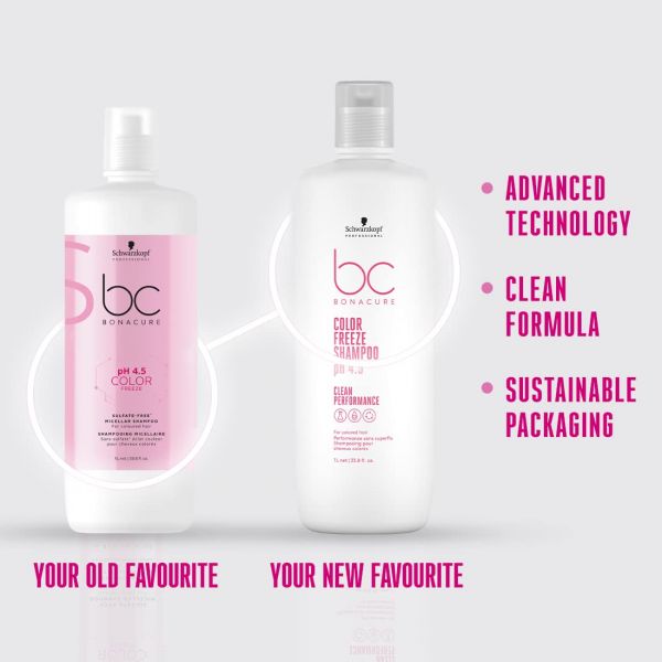 Schwarzkopf Professional BC Bonacure pH 4.5 Color Freeze Sulfate-Free Micellar Shampoo (1000ml) Schwarzkopf