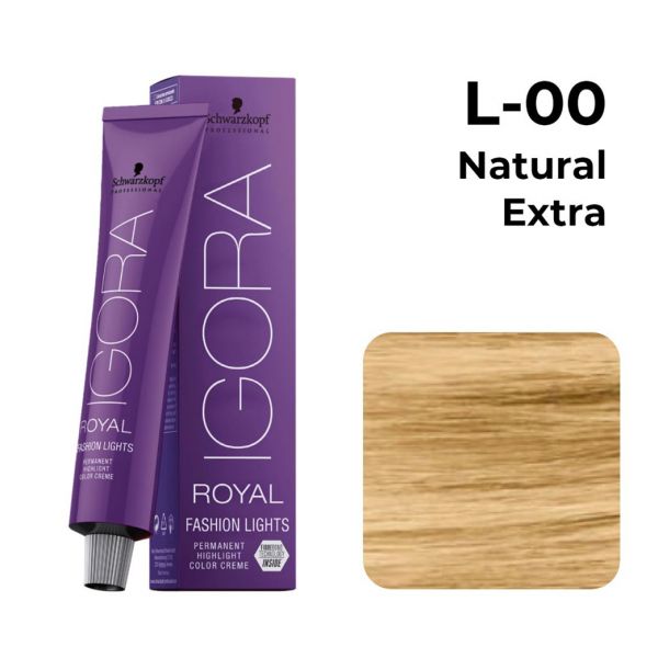 Schwarzkopf professional igora royal fashion lights permanent highlight color creme L-00 - Niram Global Private Limited