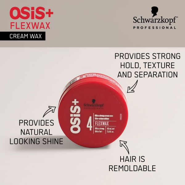 Schwarzkopf Professional Osis+ Flexwax Ultra Strong Cream Wax (85ml)