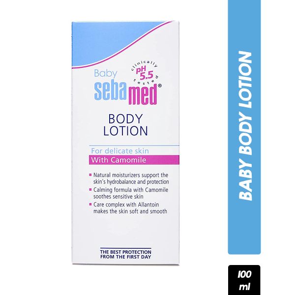 Sebamed Baby Body Lotion, PH 5.5, Camomile & Allantoin, Dermatalogically Tested, Sensitive Skin (100ml) - Niram Global Private Limited