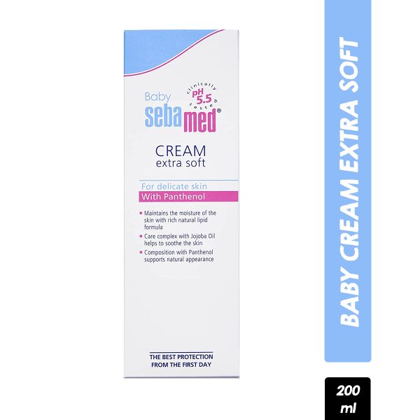 Sebamed Baby Cream Extra Soft (PH5.5) For delicate skin with Panthenol (200ml) - Niram Global Private Limited