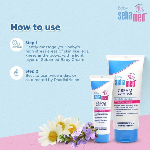 Sebamed Baby Cream Extra Soft (PH5.5) For delicate skin with Panthenol (200ml) - Niram Global Private Limited