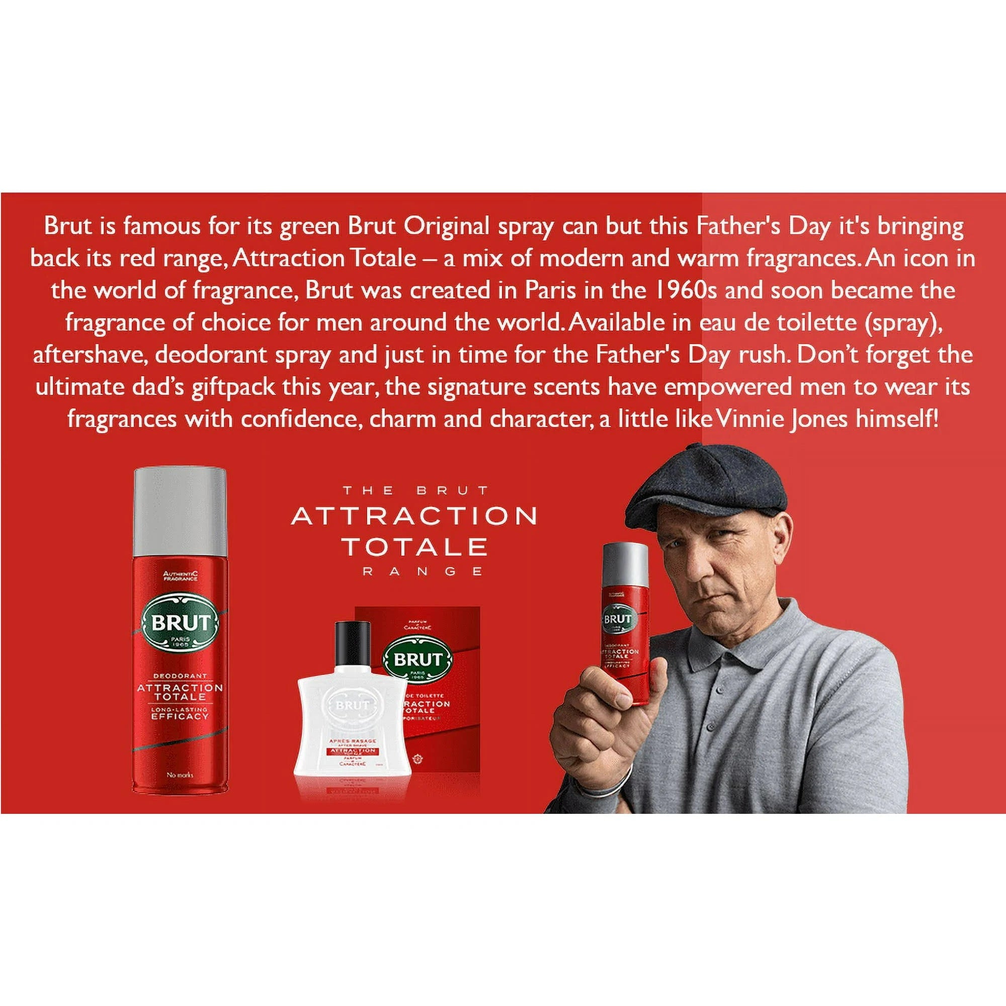 BRUT DEODRANT -ATTRACTION TOTALE 200ML