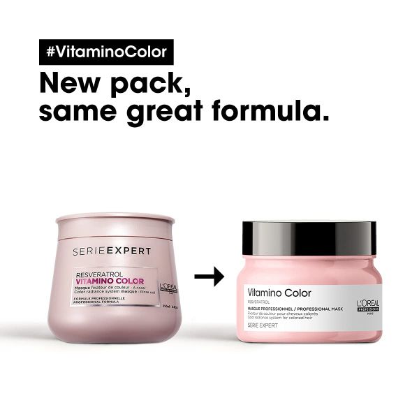 L'Oreal Professionnel Series Expert Vitamino Color Hair Mask with Resveratrol for Color-treated Hair (250gm) - Niram Global Private Limited