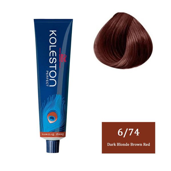 Wella Professionals Koleston Perfect Deep Browns - 6-74 Dark Blonde Brown Red - Niram Global Private Limited