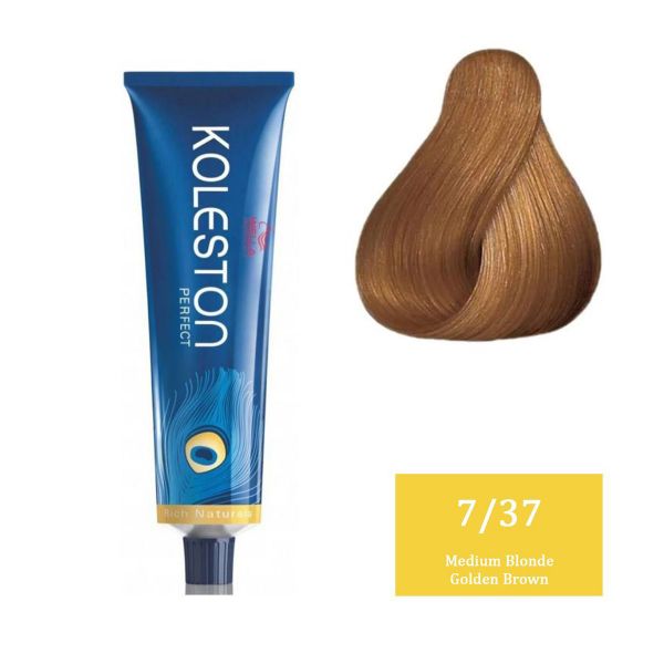 Wella Professionals Koleston Perfect Rich Naturals - 7/37 Medium Blonde Golden Brown - Niram Global Private Limited