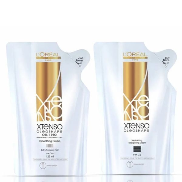 L'Oreal Professionnel X-Tenso Oleoshape Smoothing Extra Resistant Hair Straightener (125ml) + Neutralizing Cream (125ml) Niram Global Private Limited