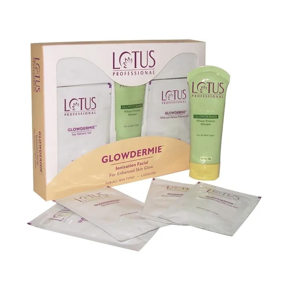 Lotus Professional GlowDermie Ionization Facial for Enhanced Skin Glow Kit (6 Sessions) Lotus Professional