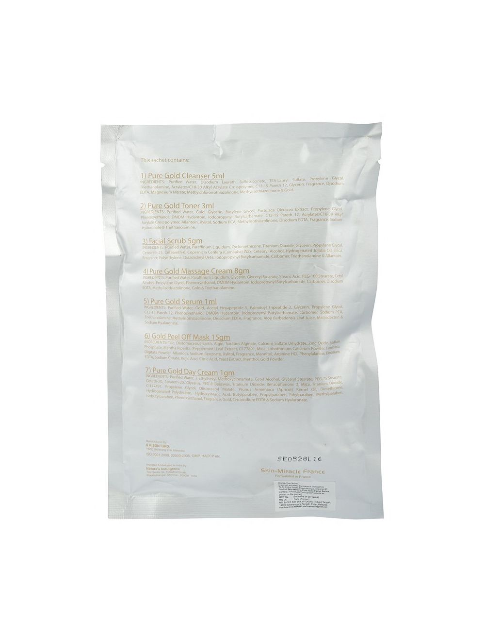 Skin Miracle Pure Gold Facial Kit (38gm) - Niram