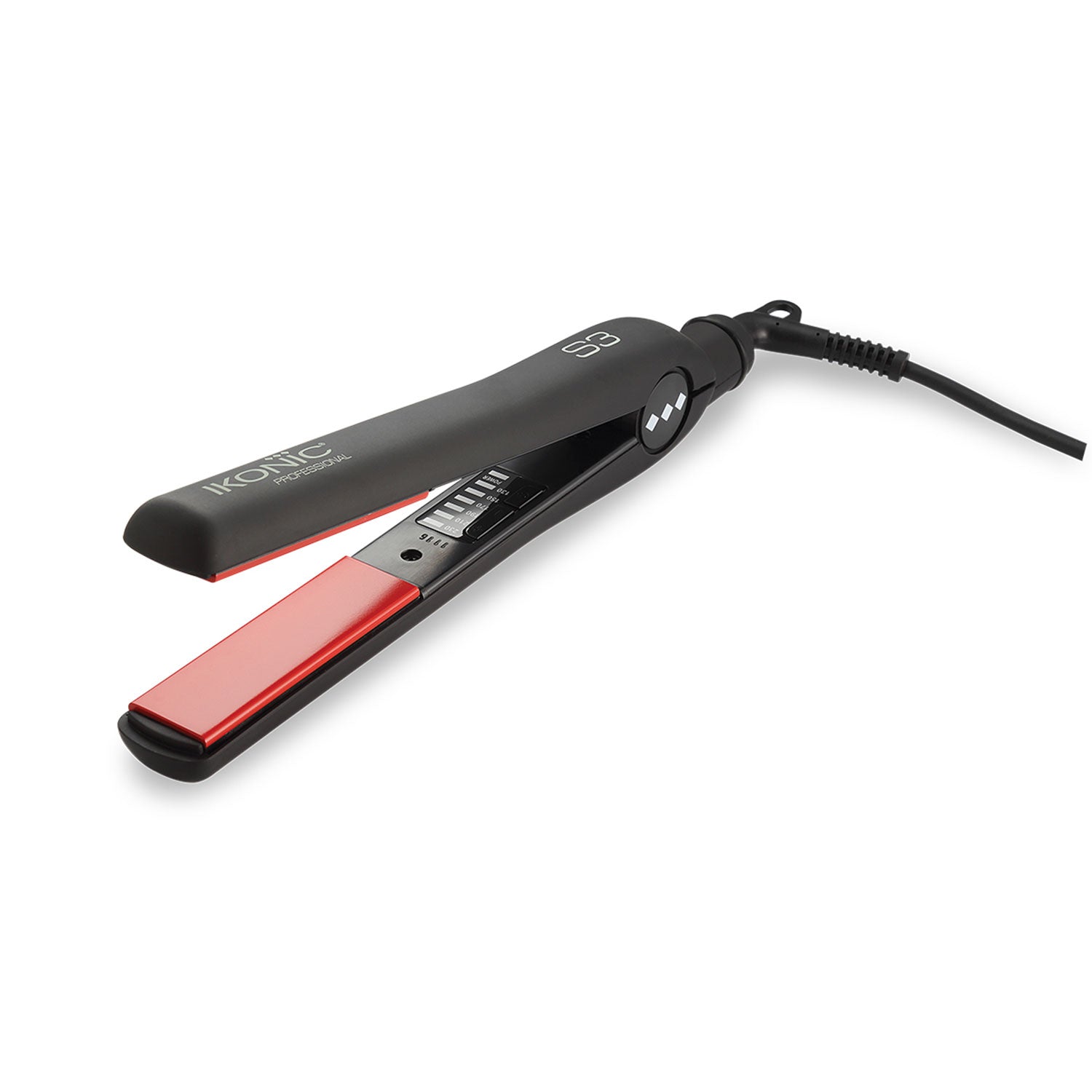 Ikonic Professional Ceramic Straightener (Black & Red) - Niram
