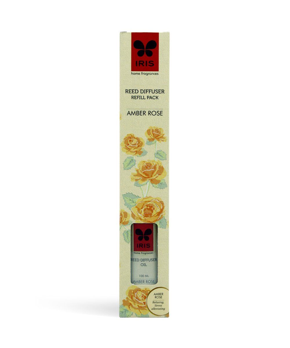 Iris Reed Diffuser Refill Pack - Amber Rose Oil (100ml) - Niram