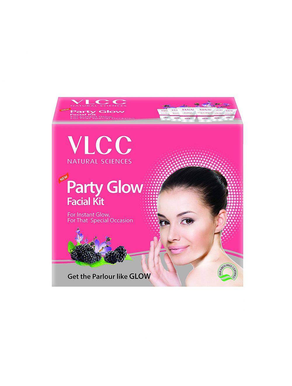 VLCC Party Glow Facial Kit + Free White & Bright Glow Gel - Niram