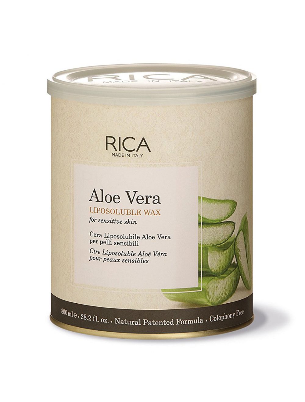 Rica Aloe Vera Wax For Sensitive Skin (800ml) - Niram Global Private Limited