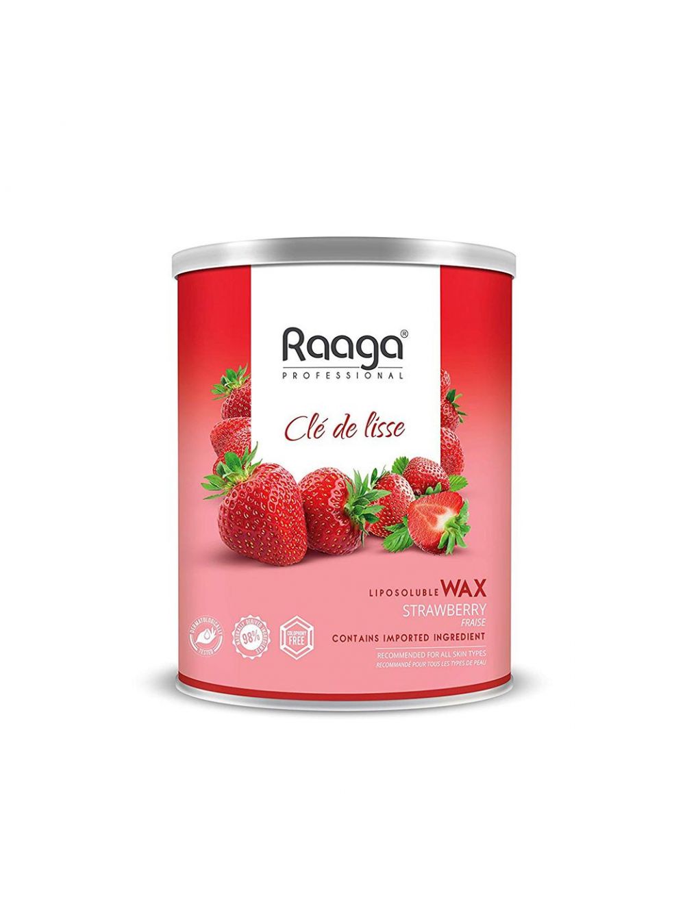 Raaga Professional Strawberry Liposoluble Wax (800ml) - Niram Global Private Limited