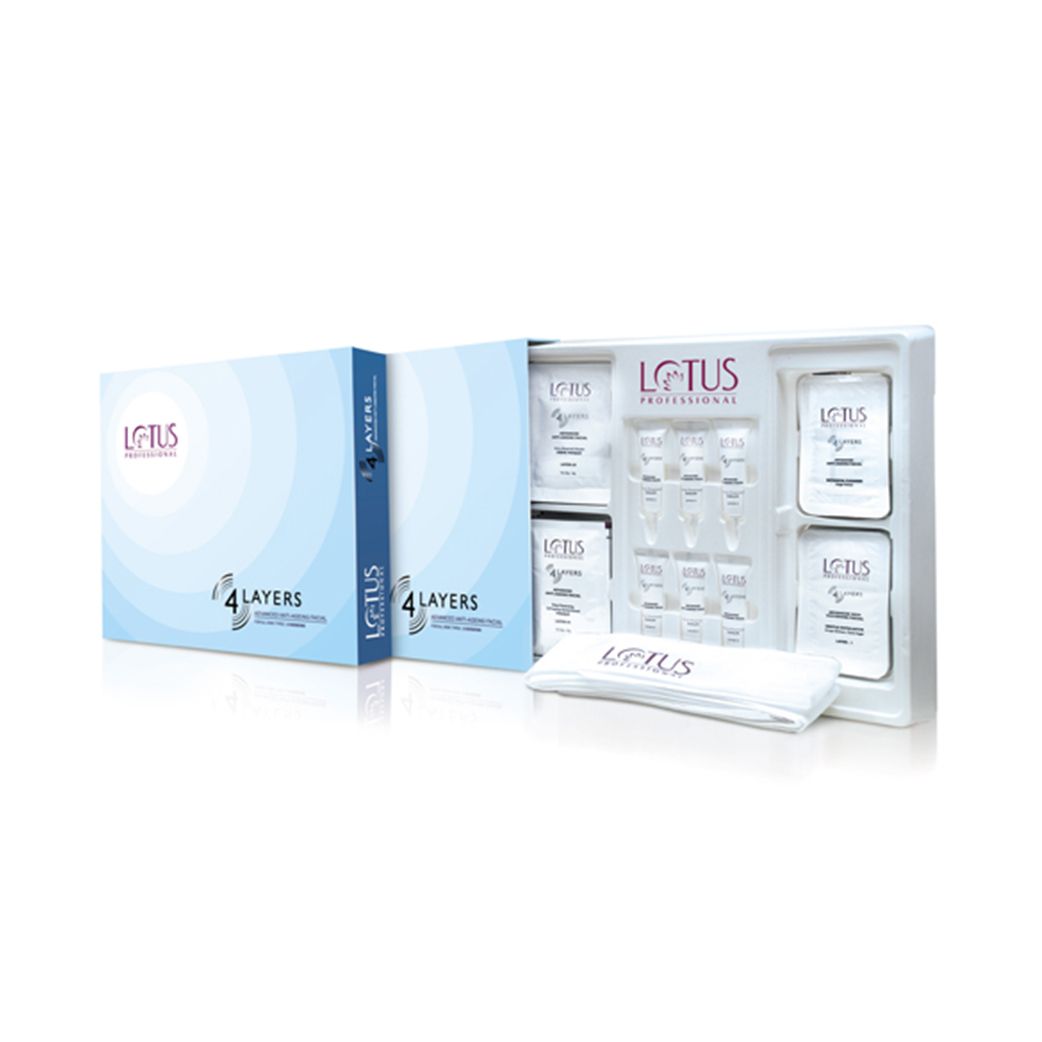 Lotus Professional 4 Layers Advanced Anti-Ageing Facial Kit - Niram Global Private Limited
