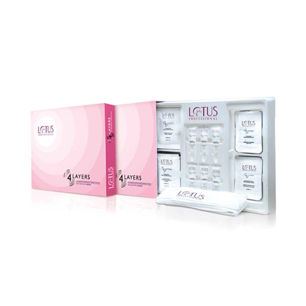 Lotus Professional 4 Layers Advanced Skin Whitening Facial Kit - Niram Global Private Limited