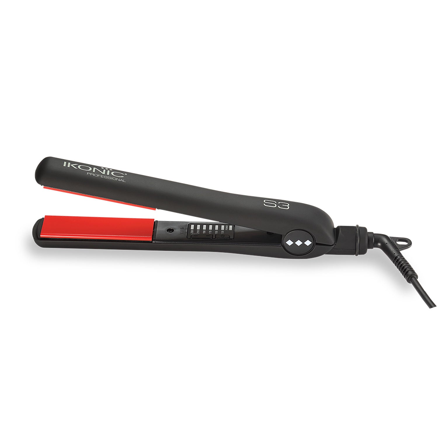 Ikonic Professional Ceramic Straightener (Black & Red) - Niram