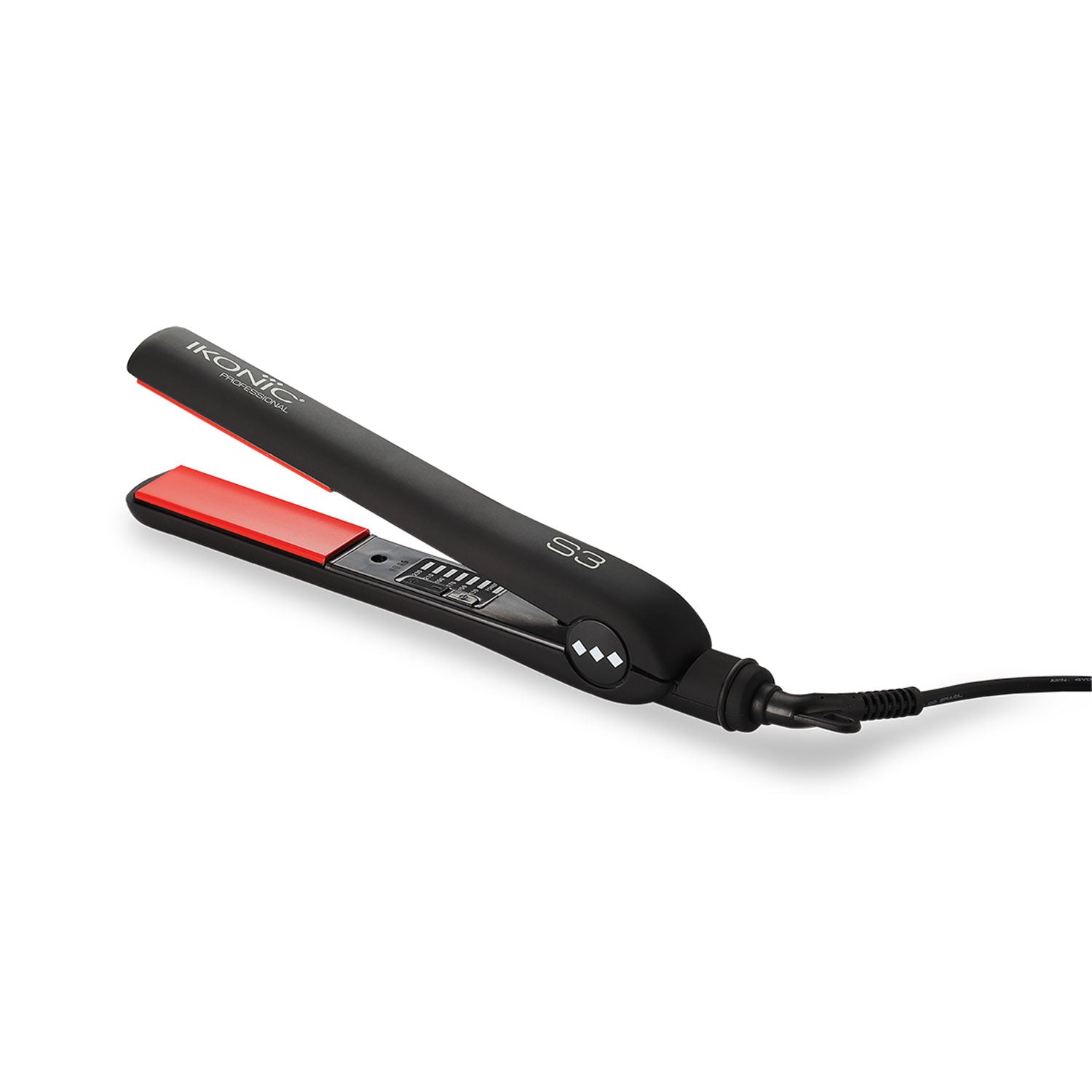 Ikonic Professional Ceramic Straightener (Black & Red) - Niram