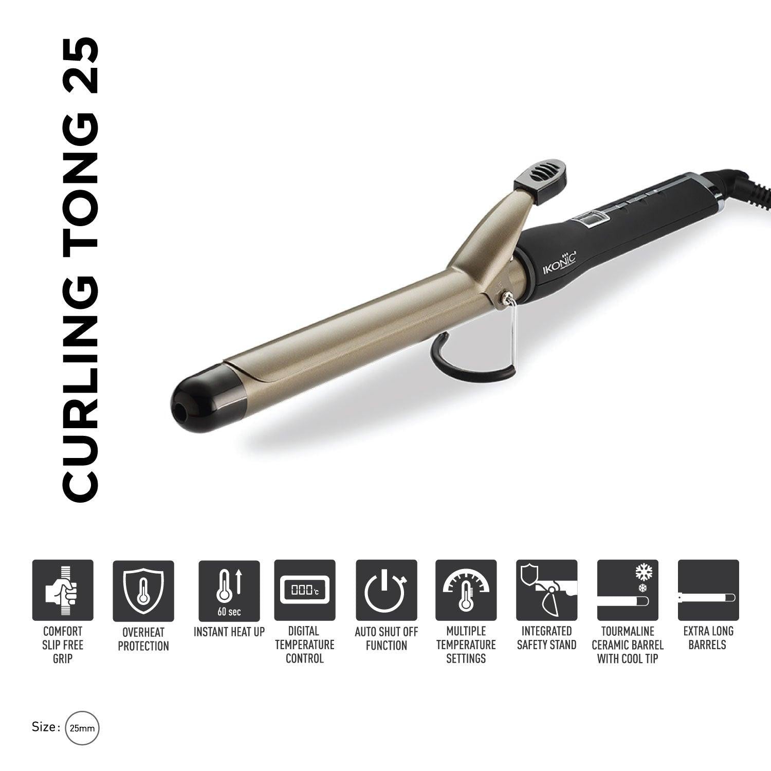 Ikonic Professional Curling Tong 25mm CT-25 - Niram