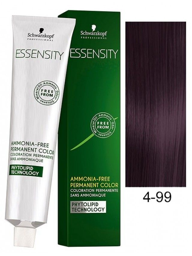 Schwarzkopf Professional Essensity Ammonia Free Permanent Color (4-99 Medium Brown Violet) - Niram