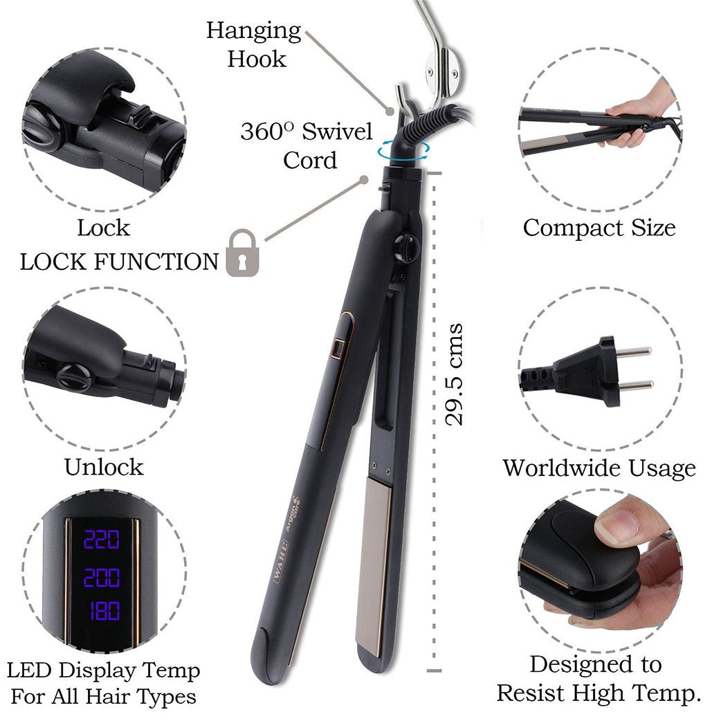 Wahl Argan Care Straight & Curl - Black - Niram Global Private Limited