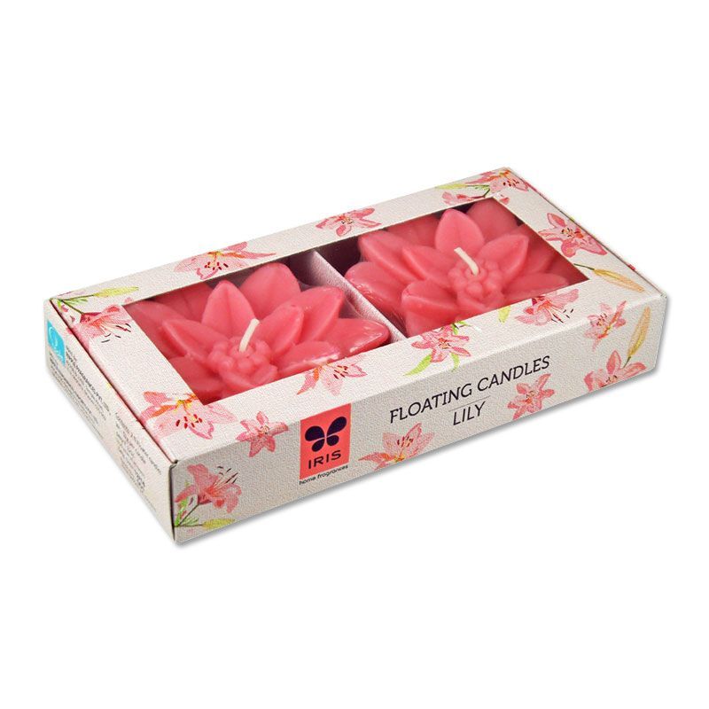 Iris Lily Floating Candles (Set of 2) - Niram