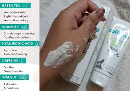 M CAFFEINE GREEN TEA FACE SCRUB 100G - Niram Global Private Limited