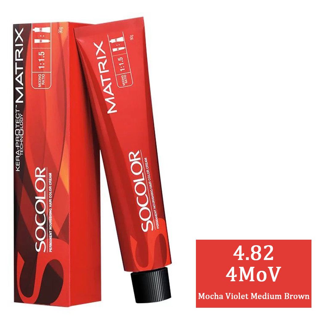 Matrix SOCOLOR 4.82 4MoV (Mocha Violet Medium Brown) - Niram Global Private Limited