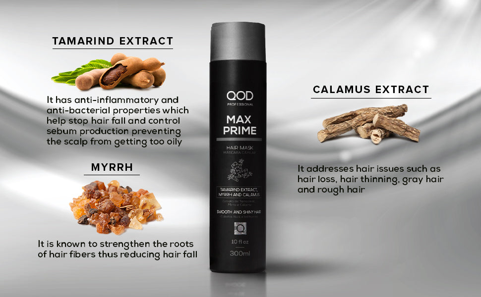 QOD PROFESSIONAL MAX PRIME HAIR MASK (SMOOTH & SHINE )