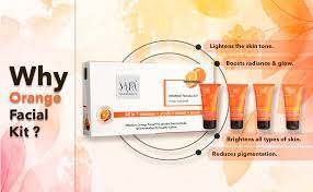 SARA SOUL OF BEAUTY ORANGE FACIAL KIT 4 STEP FRUIT FACIAL ALL IN 1 CLEANSER +SCRUB+CREAM+MASK