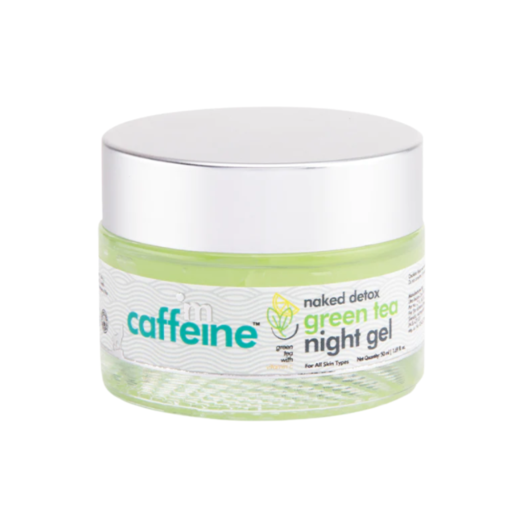 M CAFFEINE GREEN TEA NIGHT GEL 72 HRS HYDRATION 50ML - Niram Global Private Limited