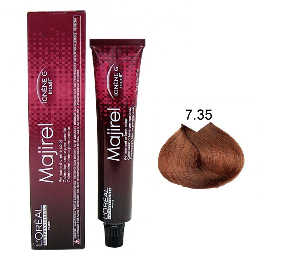 LOREAL PARIS MAJIREL HAIR COLOUR 7.35 MAHOGANY GOLDEN BLONDE