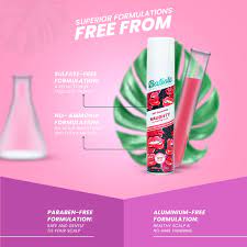 BATISTE DRY SHAMPOO NAUGHTY ENHANCING MUSK REFRESHES HAIR WITHOUT DRYING OUT 200ML
