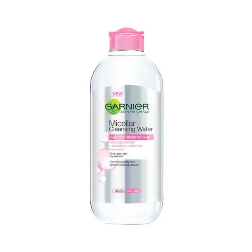 Garnier skin naturals Micellar oil-infused cleansing water, for all skin types, dermatologically and ophthalmologically tested 400ml - Niram Global Private Limited