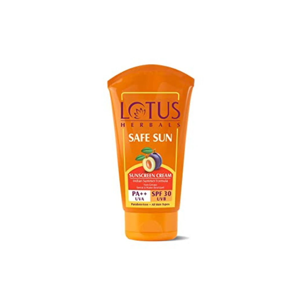 Lotus Herbals Safe Sun Sun Block Cream PA++ SPF 30 (100gm) - Niram Global Private Limited
