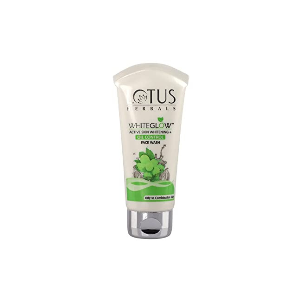 Lotus Herbals WHITEGLOW Active Skin Whitening & Oil Control Face Wash (50gm) - Niram Global Private Limited