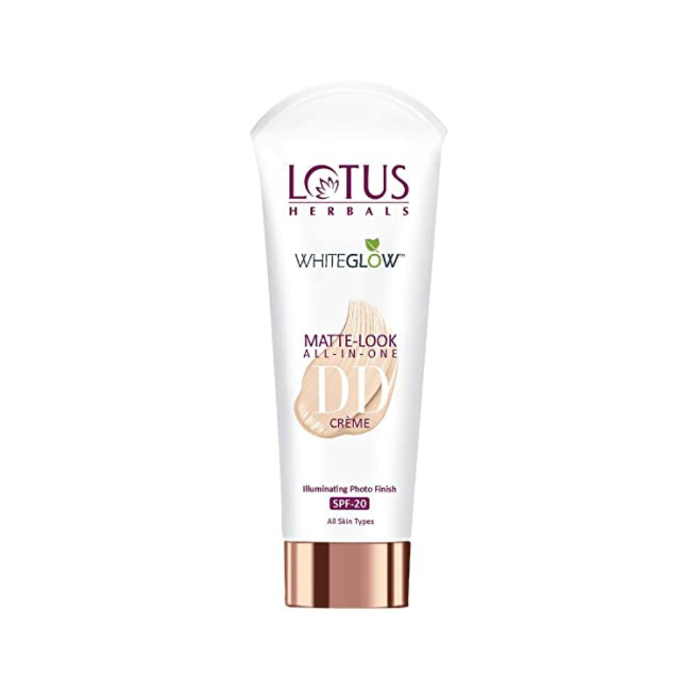 Lotus Herbals WhiteGlow Matte Look All in One DD Creme SPF 20 - Natural Beige D2 (30gm) - Niram Global Private Limited