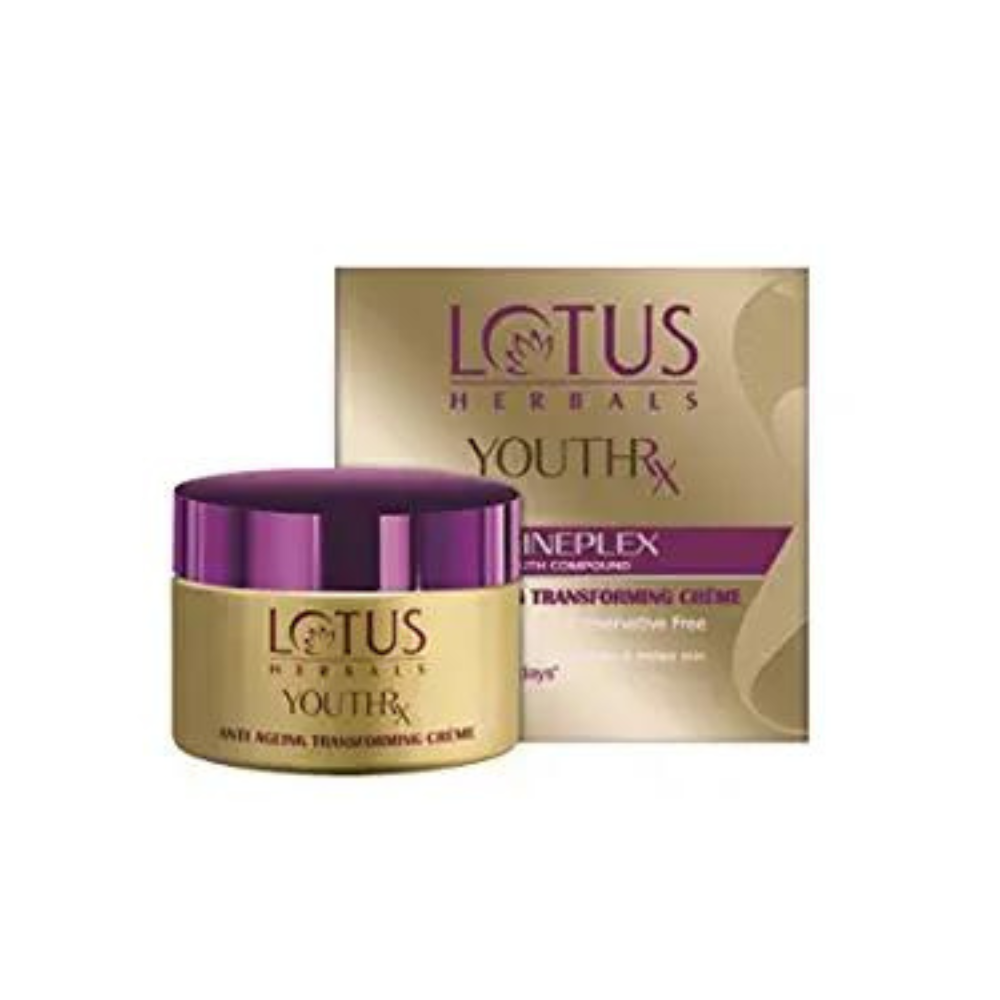 Lotus Herbals YouthRx Anti Ageing Transforming Creme SPF 25 PA+++ (50gm) - Niram Global Private Limited