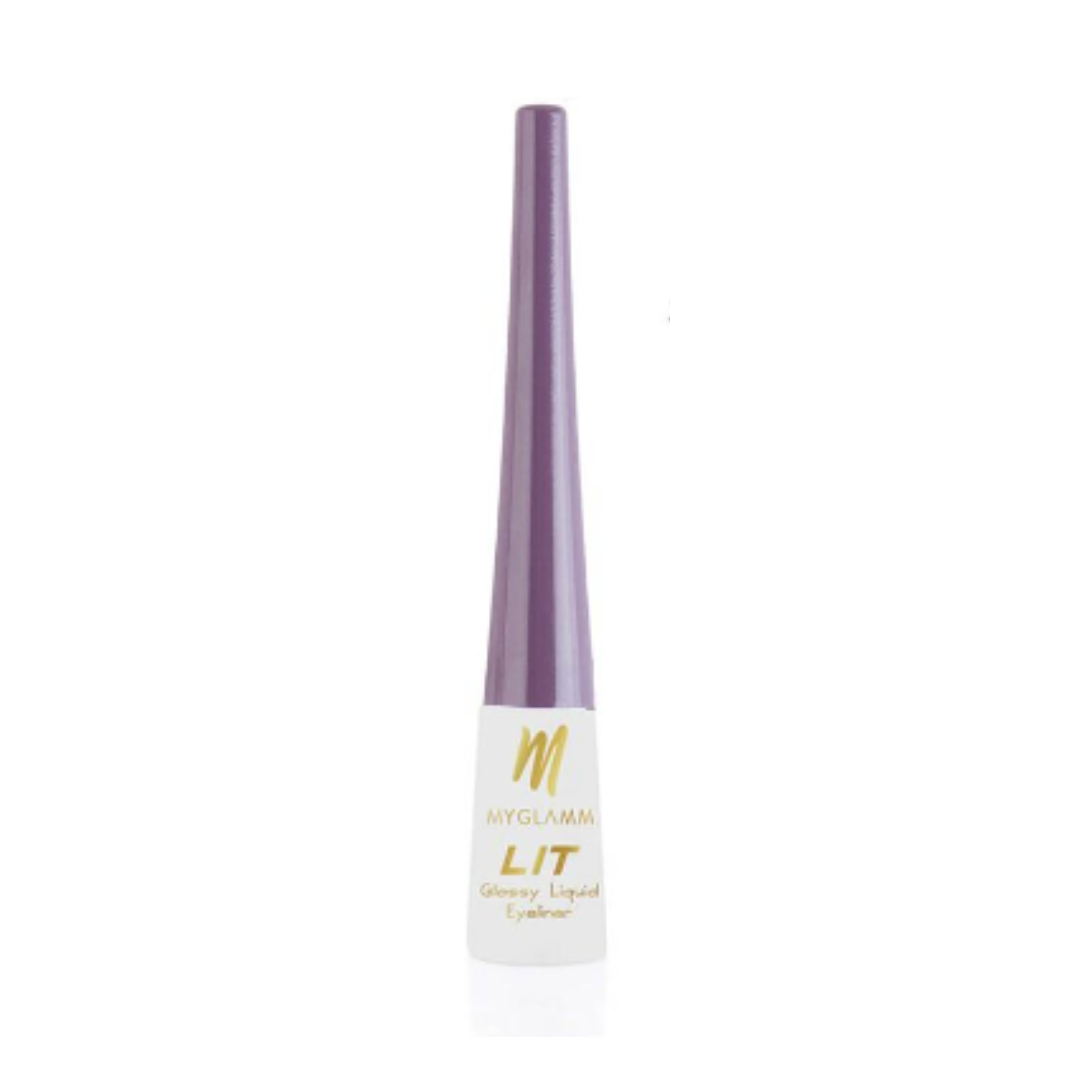 Myglamm lit glossy liquid eyeliner 05 purple farewell