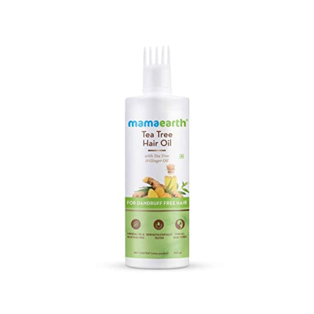 Mamaearth Tea Tree Anti Dandruff Hair Oil with Tea tree oil & Ginger for Dandruff-Free Hair - 250ml - Niram Global Private Limited