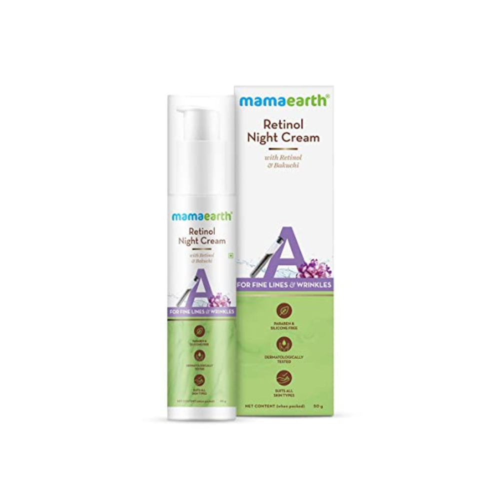 Mama earth retinol night cream (50 g) - Niram Global Private Limited